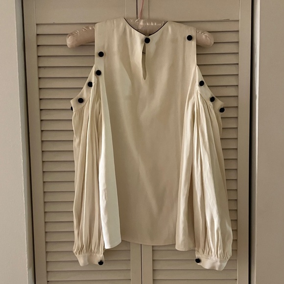 Alexis Erica White Cold Shoulder Blouse - Picture 7 of 10